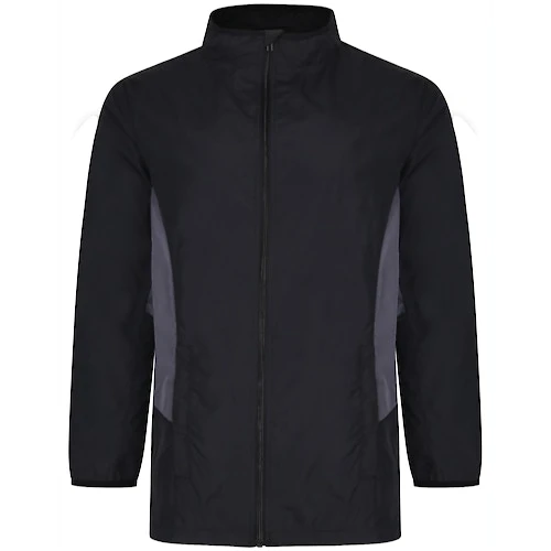 Bigdude Lightweight Contrast Panel Showerproof Jacket Black 1 Bigdude Lightweight Contrast Panel Showerproof Jacket Black