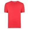 Bigdude Plain Crew Neck T-Shirt Red Space Cherry