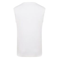Bigdude Plain Sleeveless T-Shirt White -Casual Suit For Men Sales Store plain tee w o sleeve white 3