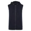 Bigdude Loop Back Sleeveless Hoody Navy