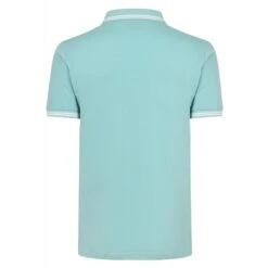 Bigdude Tipped Polo Shirt Turquoise -Casual Suit For Men Sales Store tipped pique polo turquoise 3
