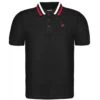 Bigdude Chunky Tipped Polo Shirt Black