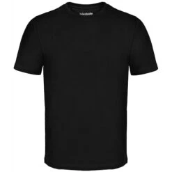 Bigdude Plain Crew Neck T-Shirt Black -Casual Suit For Men Sales Store tshirt black front